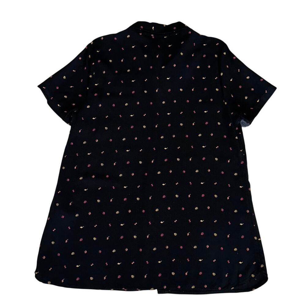 Harley-Davidson Women’s Black Button-Up Shirt Mini Print Medium - Picture 3 of 8
